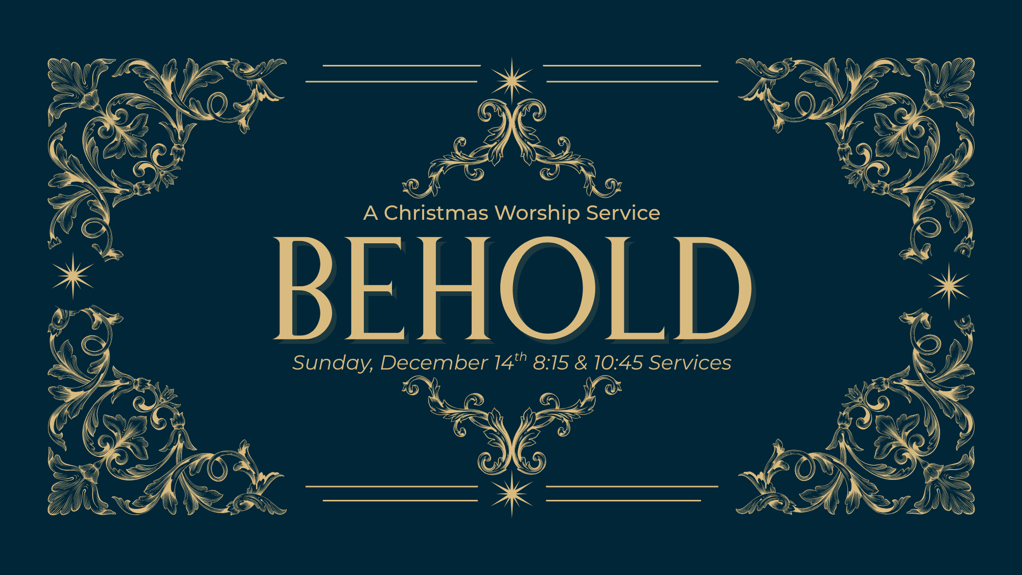 Behold | A Christmas Worship Service